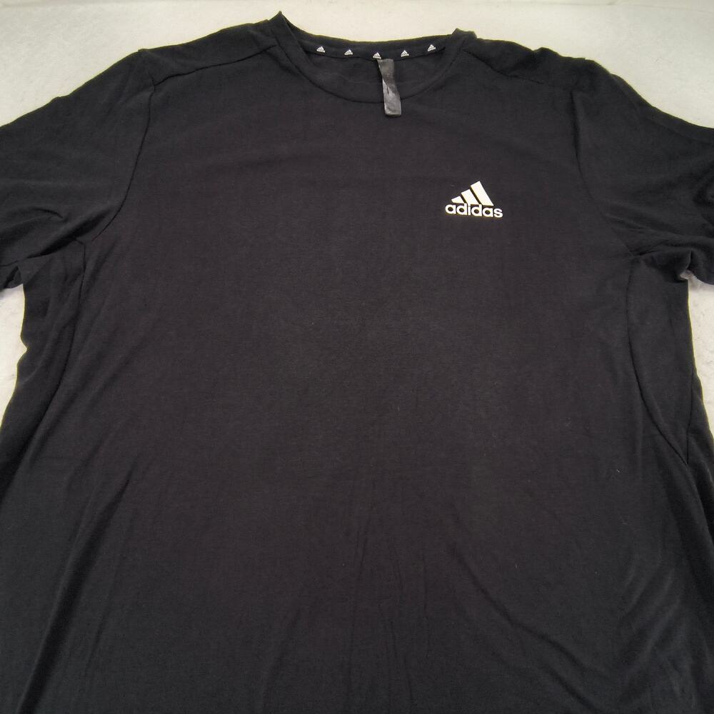 Adidas Graphic Crew Neck Short Sleeve T Shirt Mens Size Large L Black White